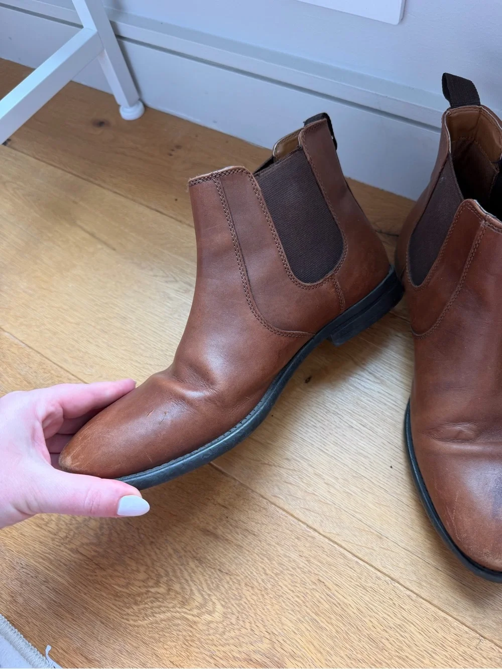 Franco Fortini Brown Leather Chukka Boots